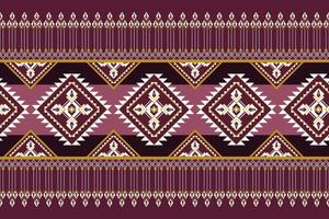 Geometric pattern featuring diamonds and lines in purple and gold tones, creating vibrant and intricate design vector