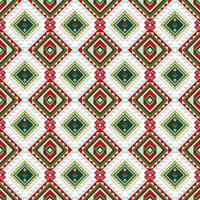 Geometric pattern featuring red, green, and black diamonds on light background, creating vibrant and dynamic design vector
