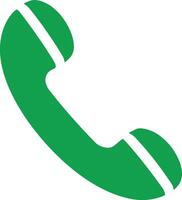 Green Call icon design vector