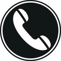 Black Call icon design vector