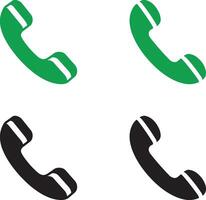 Call icon design set vector
