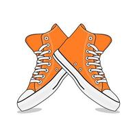 Shoe Hight Image And Illustration On White Backgrond vector