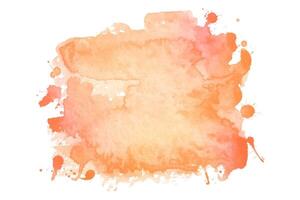 Yellow Watercolor Abstract Splash Isolated on White Background. Fluid organic shape with drops. Modern splatter with vibrant colors vector
