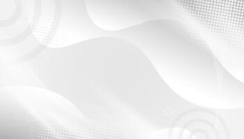 Abstract Monochrome Background with Waves and Dots vector