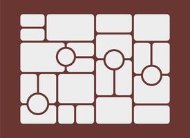 grid digital photo collage design template vector