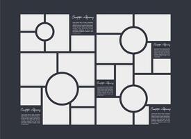 photo frames set with text space vector