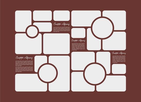 Pictures or photos frame collage comics page grid layout abstract photo frames and digital photo wall template
