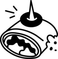 Tapas food icon in hand drawn style vector