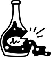 Orujo bottle icon in hand drawn style vector