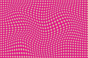 simple abstract light green color small polka dot wavy distort pattern pink color background pink polka dot with white dots on a pink background vector