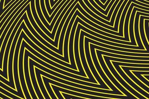 simple abstract yellow black color geometric wavy pattern yellow lines with a black background vector