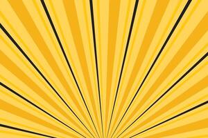 simple abstract yellow black orange color creative sunburst line pattern a yellow paper with a yellow background that says the word on it vector