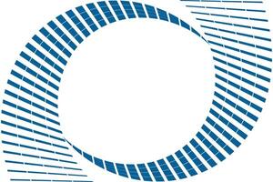 simple abstract blueberry color big to small short line pattern a circle with a blue border and the words blue on it vector