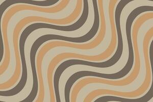 simple abstract brown color creative smooth zig zag line pattern vector