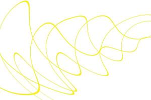 simple abstract yellow color creative curb chaotic wavy wire line pattern a yellow swan with yellow lines on a white background vector