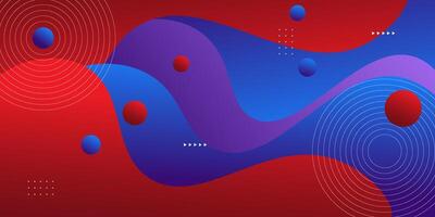 Abstract background colorful waves with soft red and blue colors in the background. Eps10 vector
