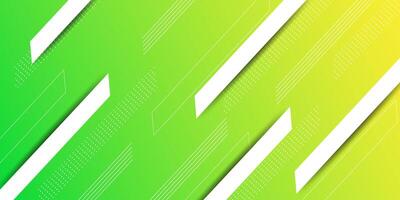 Abstract dynamic green gradient illustration background with simple rectangle shadow pattern. Futuristic and luxury design. vector