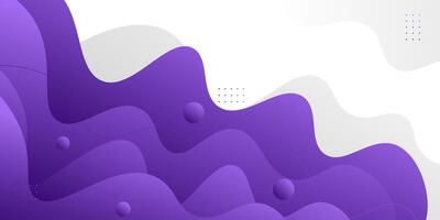 Abstract purple geometric 3D background. Wave color background with circle pattern design. Liquid shape composition. Eps10 vector
