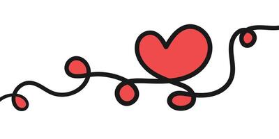 Stylized Heart Illustration with Dots vector