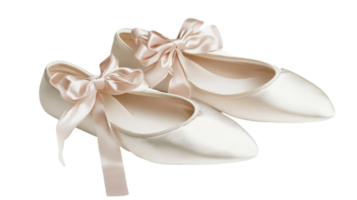 Elegant Traditional Ballet Slippers Perfect for Dance Performances and Practice Sessions. png