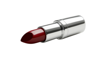 Glamorous Red Lipstick Tube with Shiny Finish Perfect for Makeup and Beauty Products Promotion. png