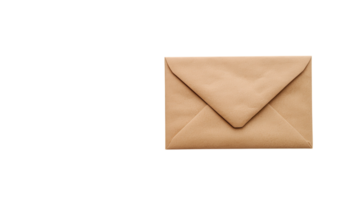 A Simple Brown Paper Envelope on a White Background Suitable for Business and Personal Correspondence Use. png