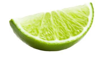 Fresh and Vibrant Lime Slice Perfect for Culinary Imagery and Beverage Promotion with Pop of Color. png