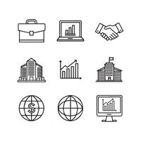 Web Icon Line and Flat Collection vector