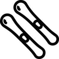 Two snowboard bindings on a white background vector