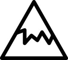A black and white image of a mountain with a graph vector