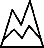 A black and white image of a mountain with a graph vector