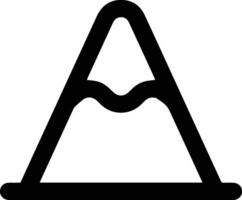 A triangle with a line through it vector