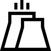 A black and white image of a tower with a light coming out of it vector