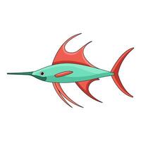 illustration of swordfish vector