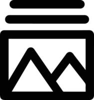 A black and white image of a mountain and a camera vector