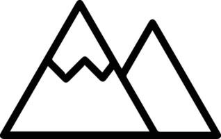 A mountain icon with a mountain and a mountain peak vector