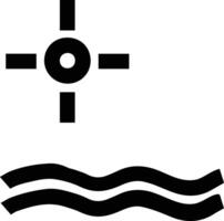 A black and white image of a cross and a wave vector