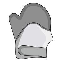 illustration of Baby Teething Mittens vector