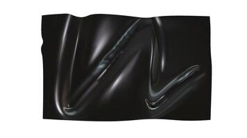 Realistic sticky black tape texture with wrinkles, glossy element vector
