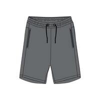 Sweat shorts pant front and back isolated on white background vector
