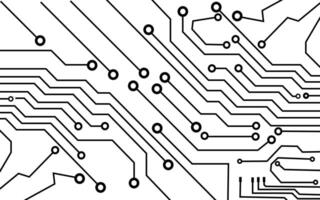 technology background with hi-tech digital data connection system and computer electronic design. printed circuit board, vector