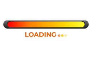 modern loading bar progress icon on white vector