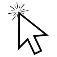 mouse click cursor arrow icon vector