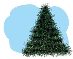 christmas background with christmas tree illustration vector