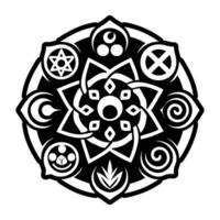 A filled style icon of the endless circle vector