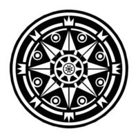 A glyph style icon of the magic sigil vector