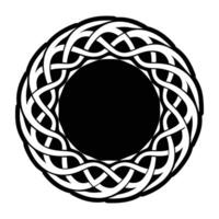 Celtic knot in a circle vector