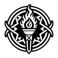 A filled style icon of the power rune vector