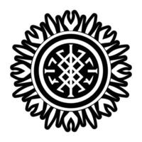 A filled style icon of the power rune vector