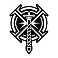 A filled style icon of the power rune vector